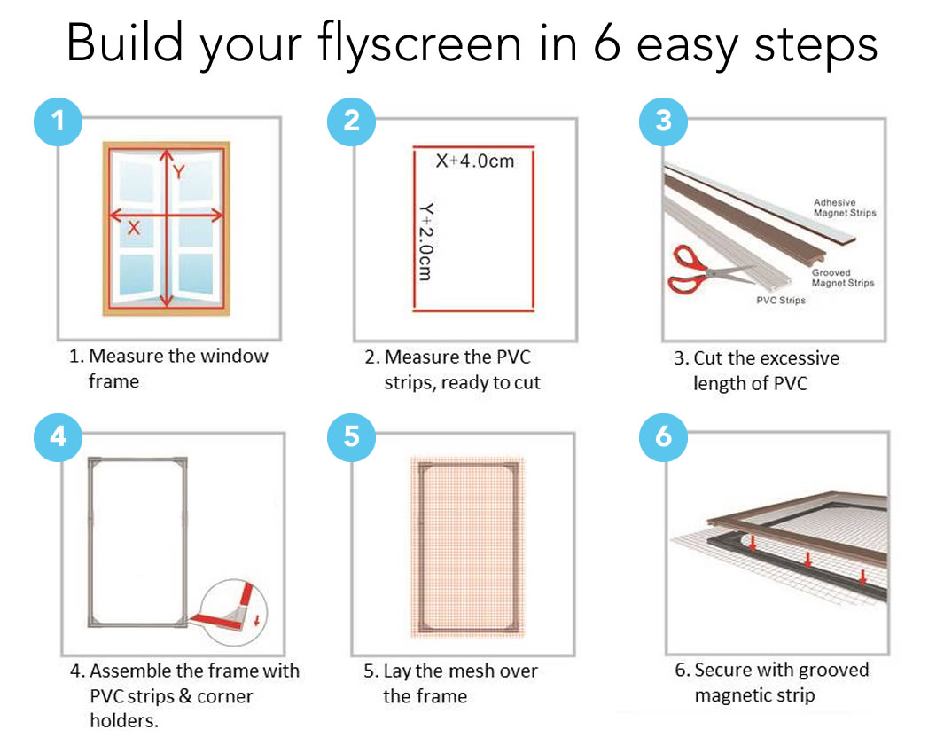 self install window flyscreens